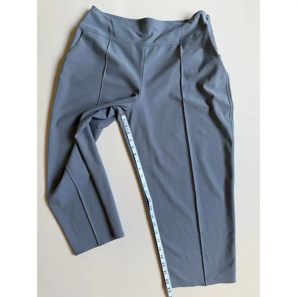 Athleta Women's Blue Gray Stellar Crop Trousers Pants Plus Size 16 - Picture 11 of 14